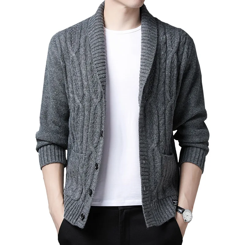 Europe Men Cardigan Sweater Men's 2021 