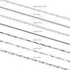 Chains 925 Chain Italian 925 Sterling Silver Jewelry Chains Necklace Silver Plated Gold Chains
