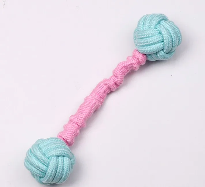 Custom Pet Dog Chew Toy Pack Set Ball Cotton Rope Squeaky Dog Toy Pet Dog Gift Candy Color