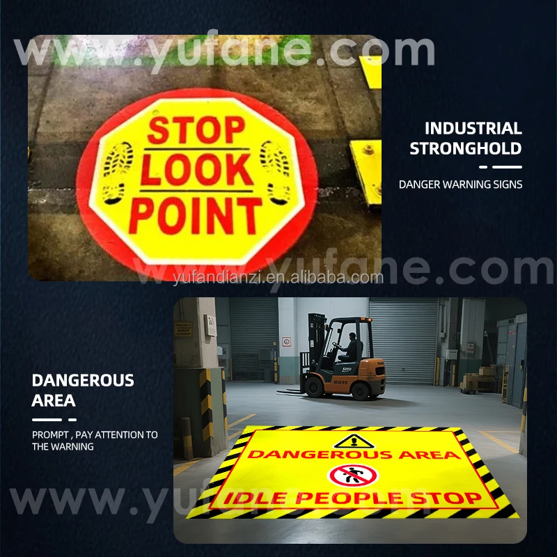 Industrial Safety Warning Sign Projection Light
