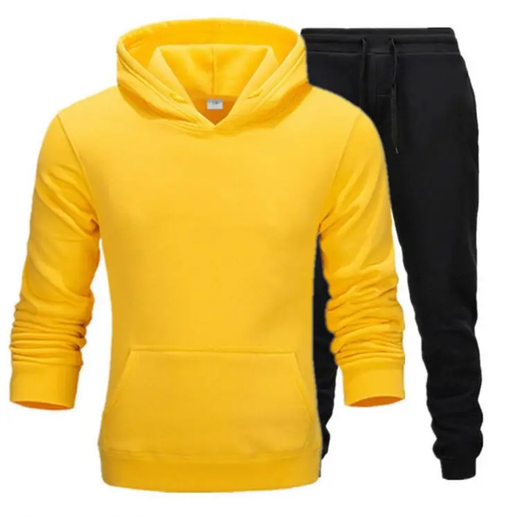 Fitness Tracksuits Sportswear Tracksuit Casual Solid Blank Fleece Unisex Tracksuits