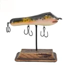 Ornaments Resin Bait December Colored Resin Sculpture Fishing Bait Ornaments Resin Table Top
