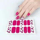 Nail Stickers Cheap Custom Logo Luxury Wholesale 3D Beauty Nail Wraps Gel Nail Art Polish Stickers