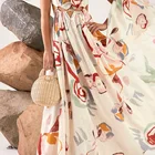 Wholesale Hot Selling Women Maxi Sexy Hollow Printing Beach Summer Long Dresses Beach Maxi Dresses