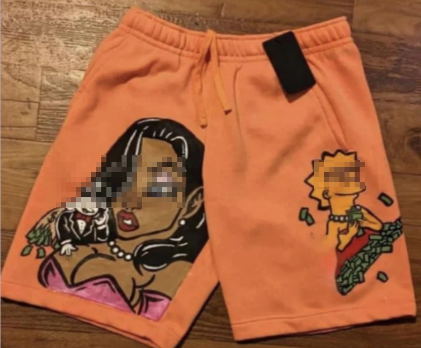 nike shorts with cartoons