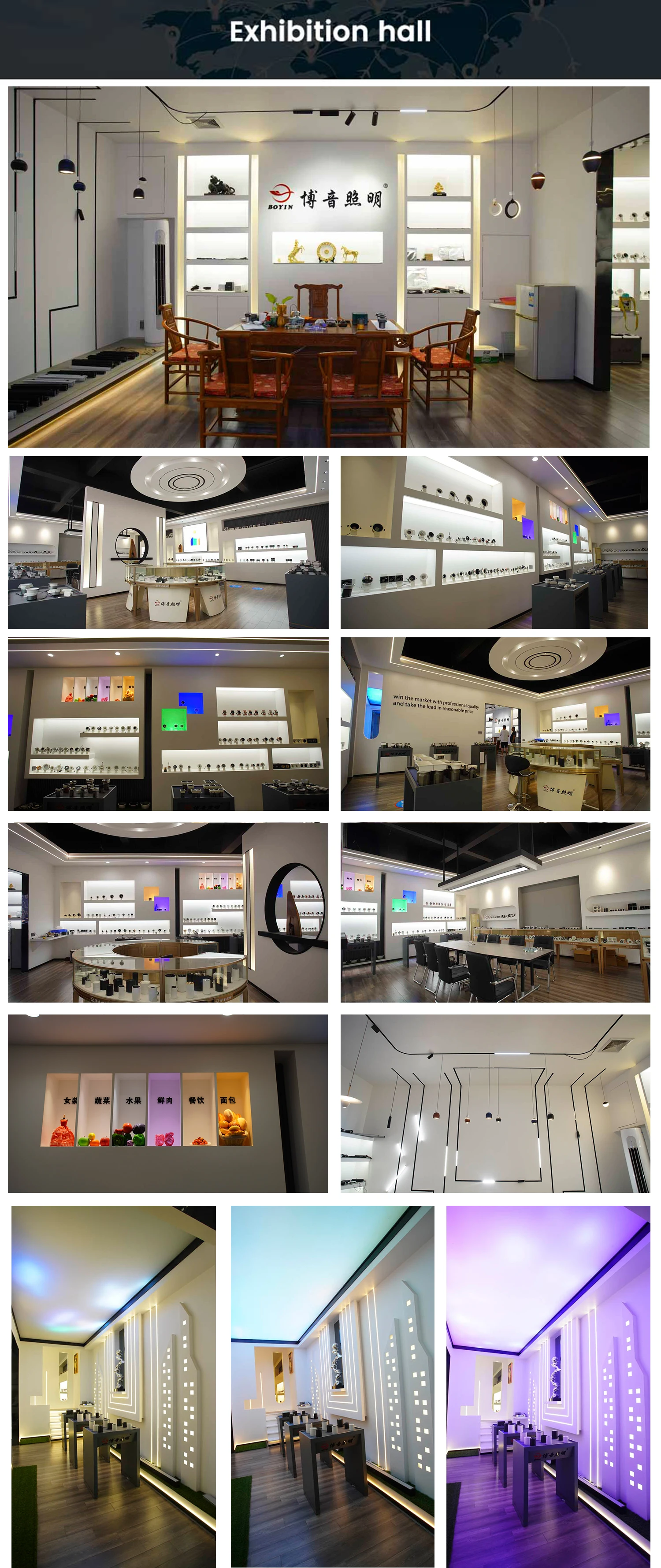 product boyin led vanity dressing table aluminium frame bathroom arch vanity mirror with led lights strip playable bathroom stock in usa-23