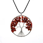 Necklace Life Of Tree Necklace Tree Of Life Necklace Handmade Intertwine Redstone Tree Necklace