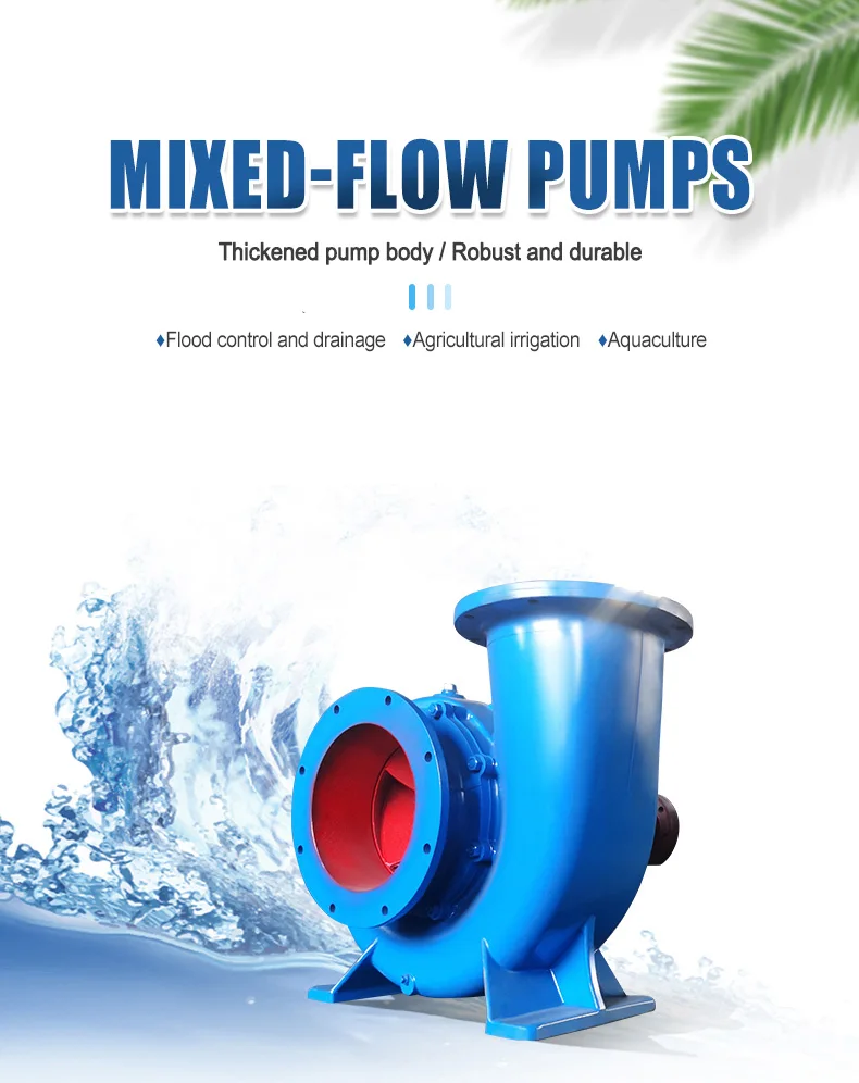 Factory Supply Inch High Flow Mixed Flow Water Pump For Agricultural