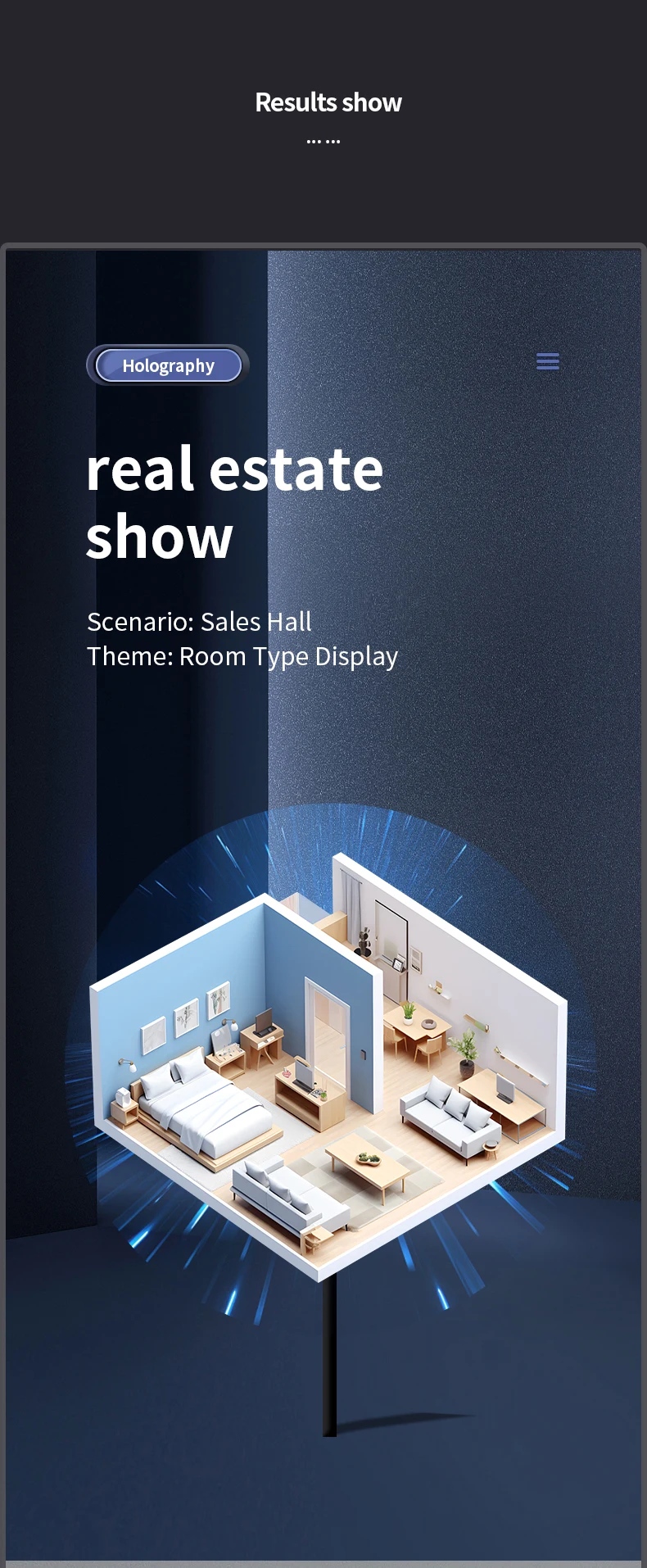 Mobile App Control 60cm Holographic Fan 3d Hologram Projector HD Good Advertising Animation Wall 3D Hologram Fan - Image 5