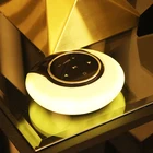 2021 Wireless Charger Wireless Speaker Stereo Moon Bay Speaker Light