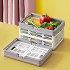 Plastic Vegetable Crates High Quality Fashion Plastic Fruit Vegetable Collapsible Crate With Handle