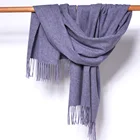 Shawl Hot Selling Factory Wholesale Camel 100% Lamb Wool Comfort Solid Shawl Scarf For Fall And Winter