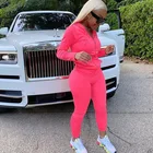 Sweat Suit Sportswear 2 Piece Clothing Hoodie Tracksuit Set 2021 Gym Women Jogging Set Sweat Track Suit Sportswear