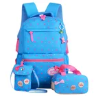Bag School 2021pink Bag Hot Sell 3pcs Set Primary Student Girls Backpack School Bag