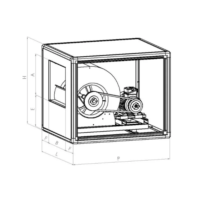 Single Speed Centrifugal Fan, MAB, MECT, Aluminum, Stainless - detail 4