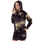 Hot Sale Tie Dyed Casual Long Sleeved Pullover Women's Hoodie Corset Sweatshirt With Pockets Dress