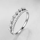 Eternity SKA Top Notch Luxurious Jewels Real Gold Pear Cut Anniversary Eternity Diamond Ring For Love Ones