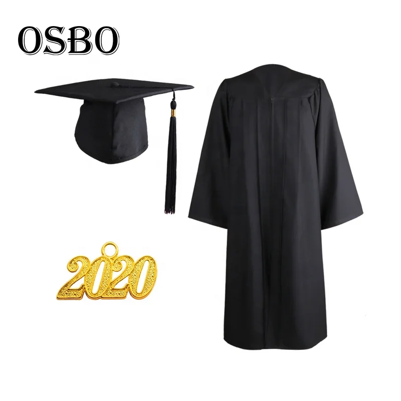 black academic gown