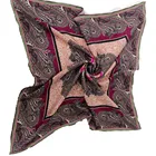 Scarfs Women Scarf Eco-friendly 100% Pure Silk Chiffon Twill Square Scarfs Digital Print For Women Hair