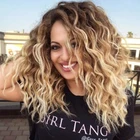 Wholesale Vendors Long Body Wave Brazilian Hair HD Lace Wigs Human Hair Casual Gradient Color Curly Wigs