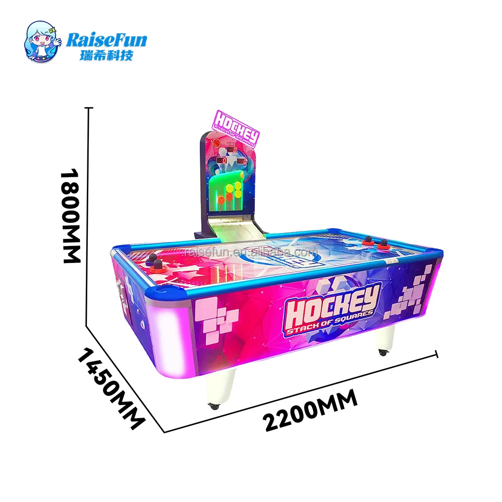 product indoor sport amusement 2 player air hockey table arcade game machine coin operated with electronic scoring screen for game room-0