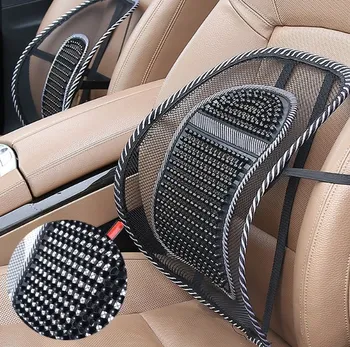 Amazon Hot Selling Classic Car Back Cushion Leather Waist Lumbar Support Pillow For Car Seat