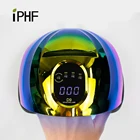 Portable 57 Pcs Light Bead 150w Nail Polish Dryer With 4 Timers Led Uv Nail Lamp With Phone Holder