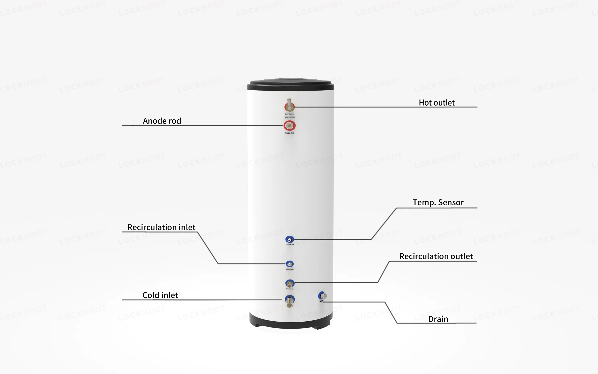 Air Source Heat Pump, 600L, Stainless, Steel, Solar - detail 6