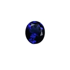 Good polished oval cut royal sapphire blue nano gemstones
