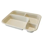 Paper Food Container Eco Friendly Biodegradable Paper Pulp Sugarcane Bagasse Food Packaging Container