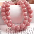 Beads Loose Round Loose Bead Pink Chalcedony Beads 4-12mm Round Natural Loose Stone Diy