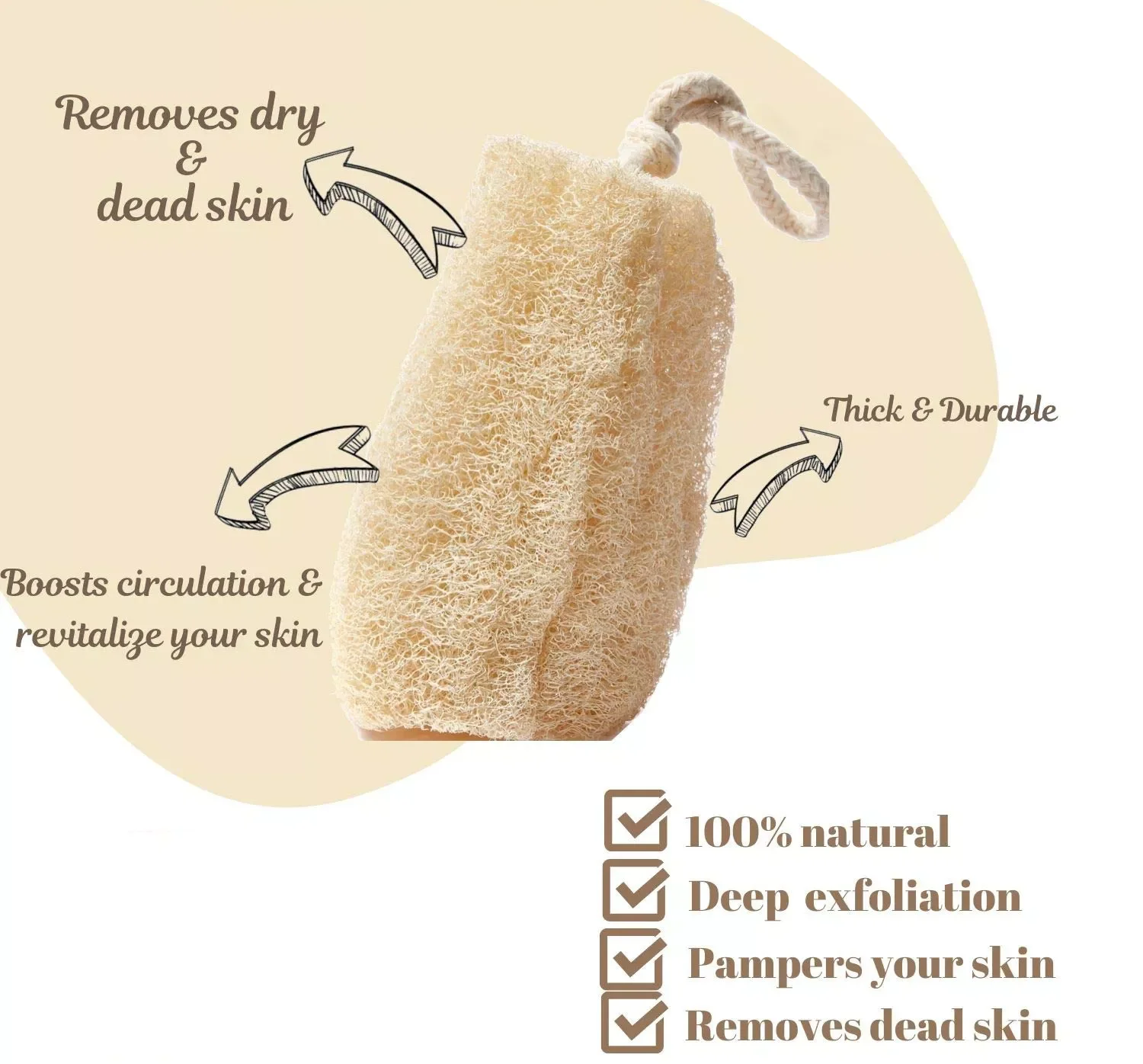 Wholesale 100 Nature And Organic Bath Loofah Sponge Natural Private