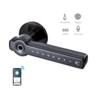 Glass Door Lock Digital Electronic Biometric Smart Glass Door Fingerprint Glass Lock For Home