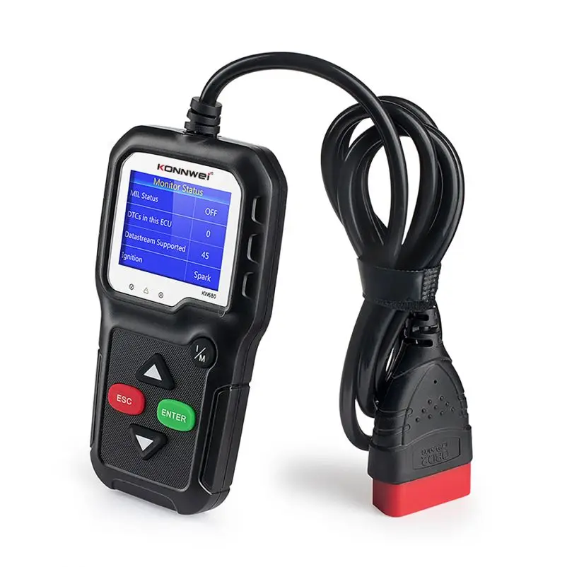 KW680 CAN OBDII OBD2 EOBD Car Code Reader Diagnostic Scan Tool Fault Scanner 