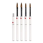 Love #2~#22 GUYO White Combination Rod Red Love Kolinsky Hair Acrylic Nail Brush Customizable Logo