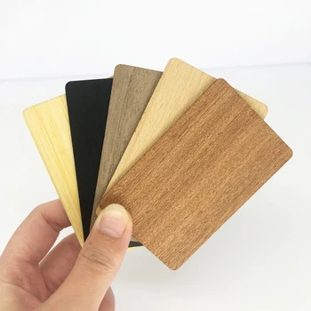 Wholesale Customized Printing Hotel Blank Key Card Lock Eco-friendly NFC  Wooden Key Card Business Name Card