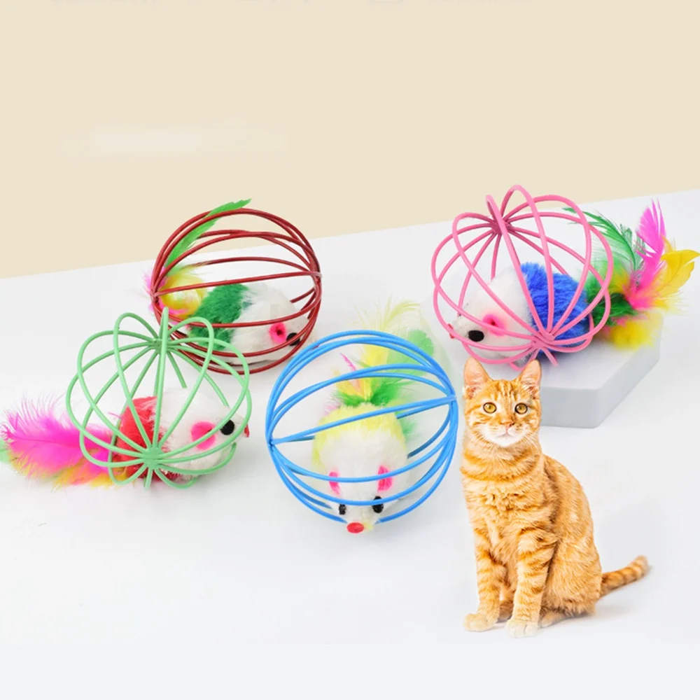 wire cat toy ball