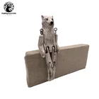 Handicraft Handmade Wooden Decorations Handicraft Carving Joint Polar Bear 3 Size