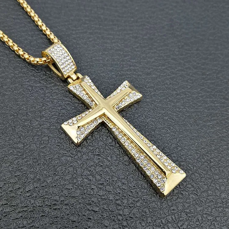 men's catholic gold crosses