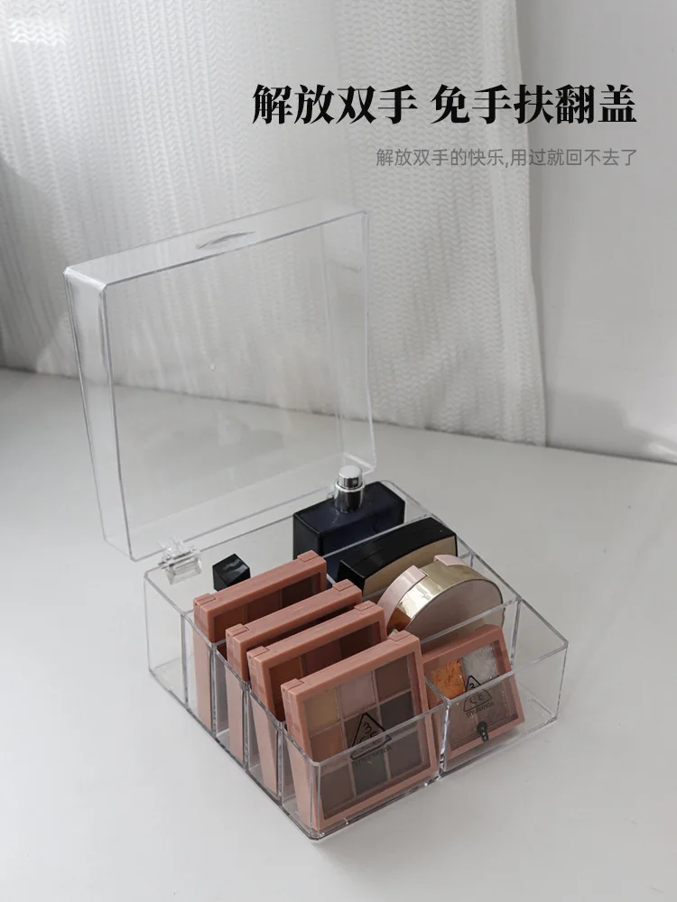 Øjenskyggepalet Organizer Øjenpudder Opbevaringsbakke Kosmetikstativ Makeup Værktøj Rumholder Akryl Makeup Organizer fremstilling