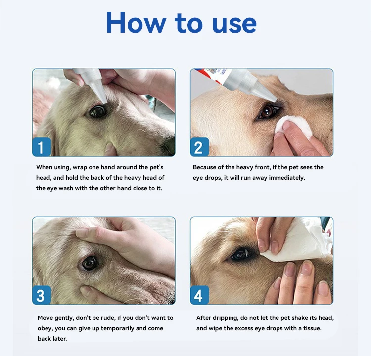 New Pet Eye Drops Cat and Dog Care Tear Stain Eye Cleaner Eye Wash Pet Products manufacture