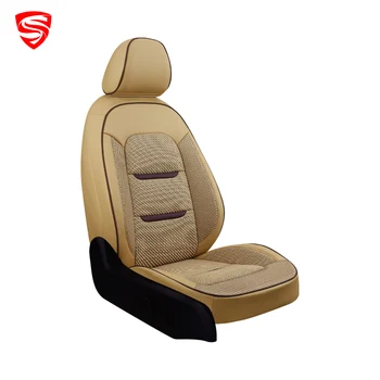 Car Interior Accessories Full Set Luxury 5 Seats Wholesale Linen fabric Car Seat Cover For Universal Car Model