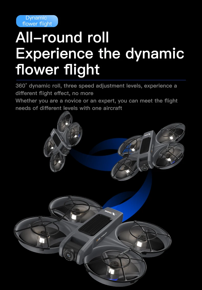 2025 New X226 Drone with VR Glasses 4k Hd Dual Camera Fpv 15 Minutes Flying Battery Long Range Rc Quadcopter Drone