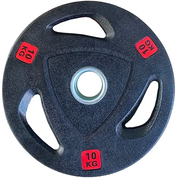 Hot sales high quality gym equipment barbell black rubber bumper weight plate for fitness exercise