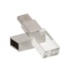 16gb Usb Usb Drive 8gb Hot Selling Custom Logo Crystal 4gb 16gb Usb 3.0 Pendrive 8gb OEM 3D Logo Glass Usb Flash Drive