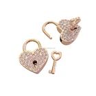Bag Accessories Heart Purse Twist Turn Locks Handbag Clasps Closure Metal Bag Lock Replacement DIY Accessories Lock