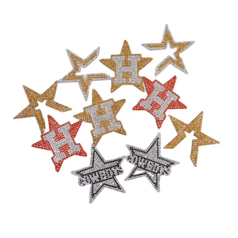 Baseball ready design free sample iron on colorful smiley face rhinestone luxury patches