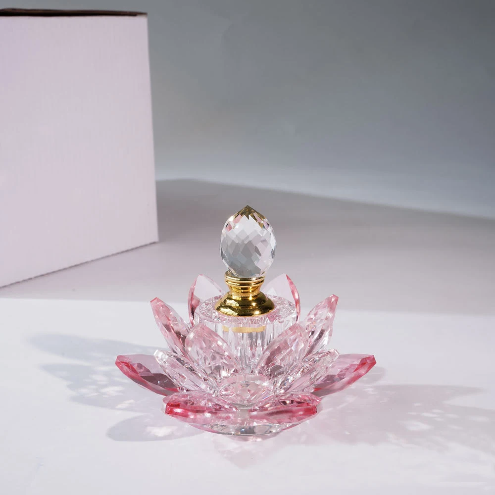 product pujiang factory lotus flower essential oil dropper bottles fancy 3ml crystal perfume bottle customized logo for lady gift-10