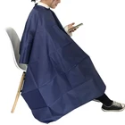 Cape Barber Cape Custom Print LOGO Salon Polyester Black Gown Hair Cutting Barber Cape
