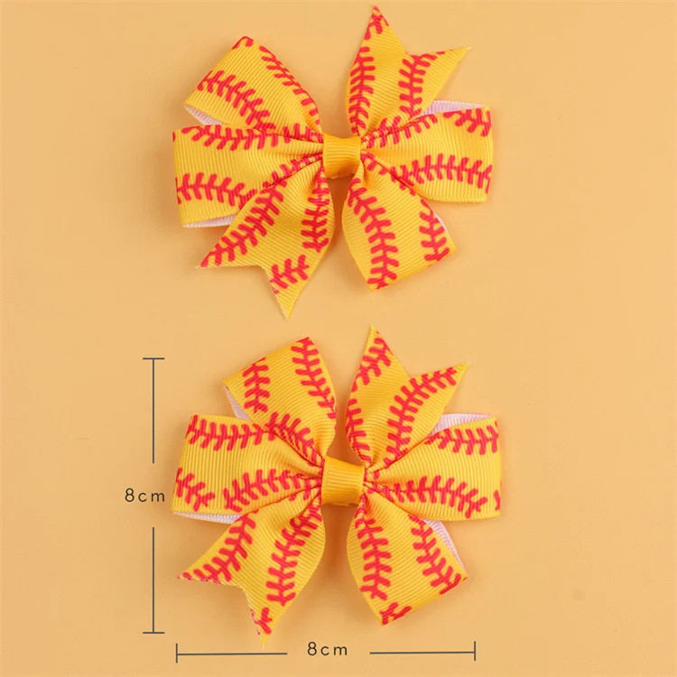 Hot Selling Sweet Bowknot Hair Clips Handmade Bows Hairpin Hair Grips For Children 2pcs/Bag